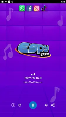 ESPY FM 87.9 android App screenshot 1